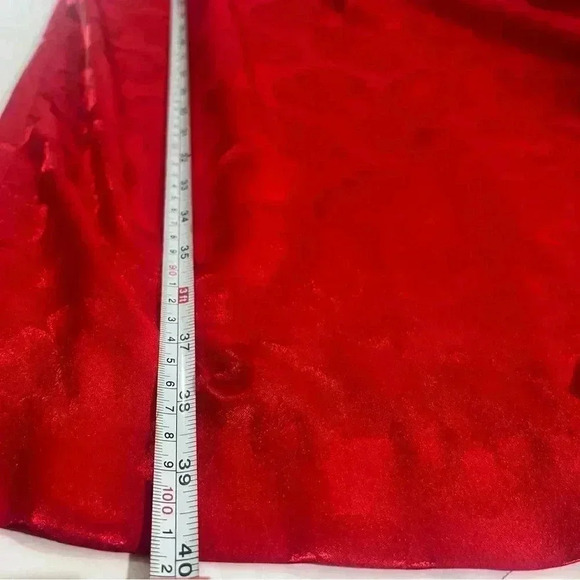 Vintage red 1930’s womens 10 dress floral print stunning shoulder pads rare find - Picture 8 of 10